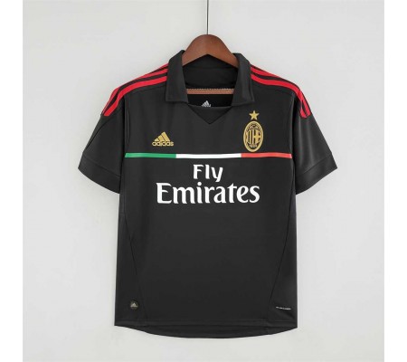 AC Milan 11/12 Third Black Soccer Jersey